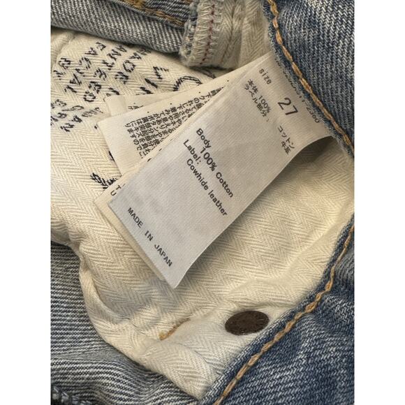 Moussy Vintage NWT May Mid Rise Blue Denim Tapered Ankle Jeans Size 27 NEW - Picture 7 of 7